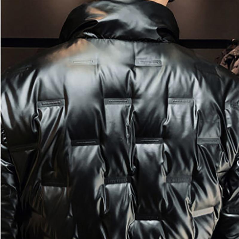 Men's Down Jacket Autumn and Winter Jackets Short Trend Stand-up Collar Fashion Shiny Coat for Men