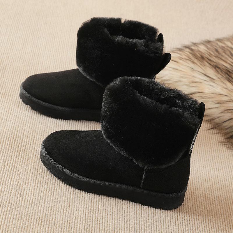 Snow Boots Women Thick Furry Shoes Women Winter Shoes Women Winter Plus Velvet Cotton Shoes Women's Shoes 2021