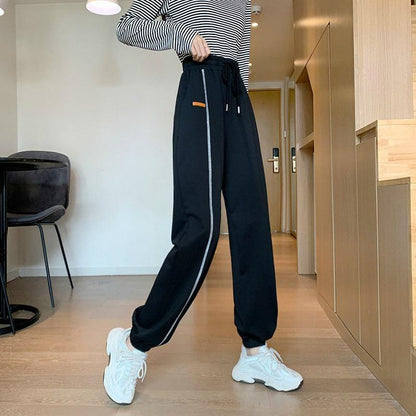 Women's Spring Summer and Autumn New Nine-point Leisure All-match Sports Harlan Pants Female Students Korean Version of Loose