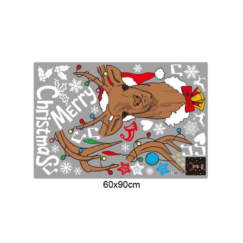 [Wall stickers] Christmas reindeer snowflakes wall stickers living room bedroom for kids rooms shop