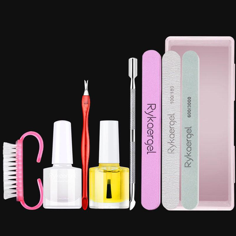 Nail Tools kit Manicure Set Nail Polish Remover cotton Cuticle Pusher polisher Nails care tool set
