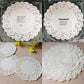 150Pcs Round Paper Lace Doilies Cake Placemat Party Wedding Baking Decoration