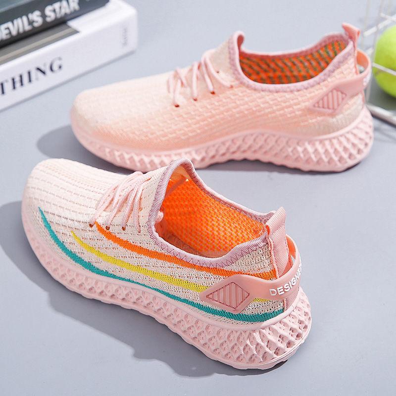 Shoes Women 2021 Spring Summer New Fashion Casual Sports Shoes Mesh Single Shoes Breathable Lightweight Women