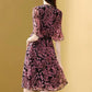 Summer Bohemian V-neck Printing Chiffon Women's Dress Fashion Casual Beach Skirt Boutique Party Dresses