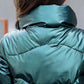 Fashion Women Winter Jackets Stand Collar Thicken Warm Down Coats Silver Bling Parkas 2021 New Lady Warm Jackets and Coat