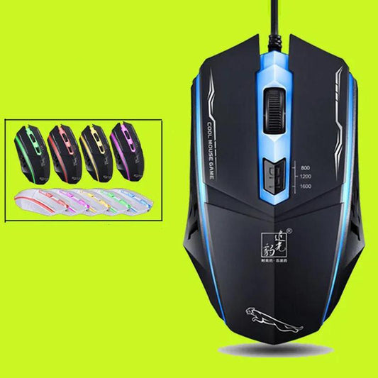 Computer Wired Gaming Mouse Silent Luminous Mouse Universal USB Mouse for Desktop Notebook