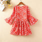 Floral chiffon shirt female summer student large size loose shirt short-sleeved top