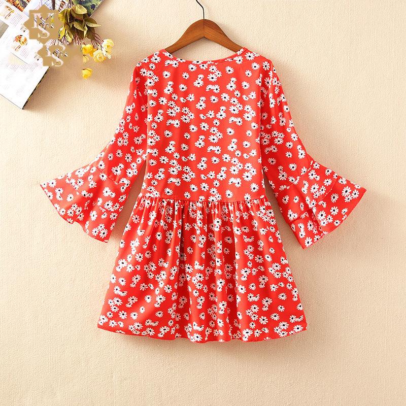 Floral chiffon shirt female summer student large size loose shirt short-sleeved top