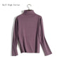 Women Long Sleeve Thermal Underwear Winter Thicken High Collar Sweater Autumn Spring Windproof Soft Lining Comfortable Breathable Wearable Versatile