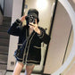 Autumn and Winter Fashion Sweater Loose Casual Jacket Long-sleeved Cardigan Young Women's Top