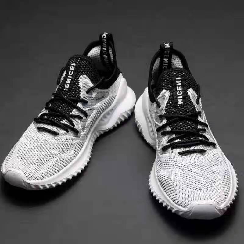 New Breathable Men's Shoes Shock Absorber Thick Shoes Men's Running Shoes