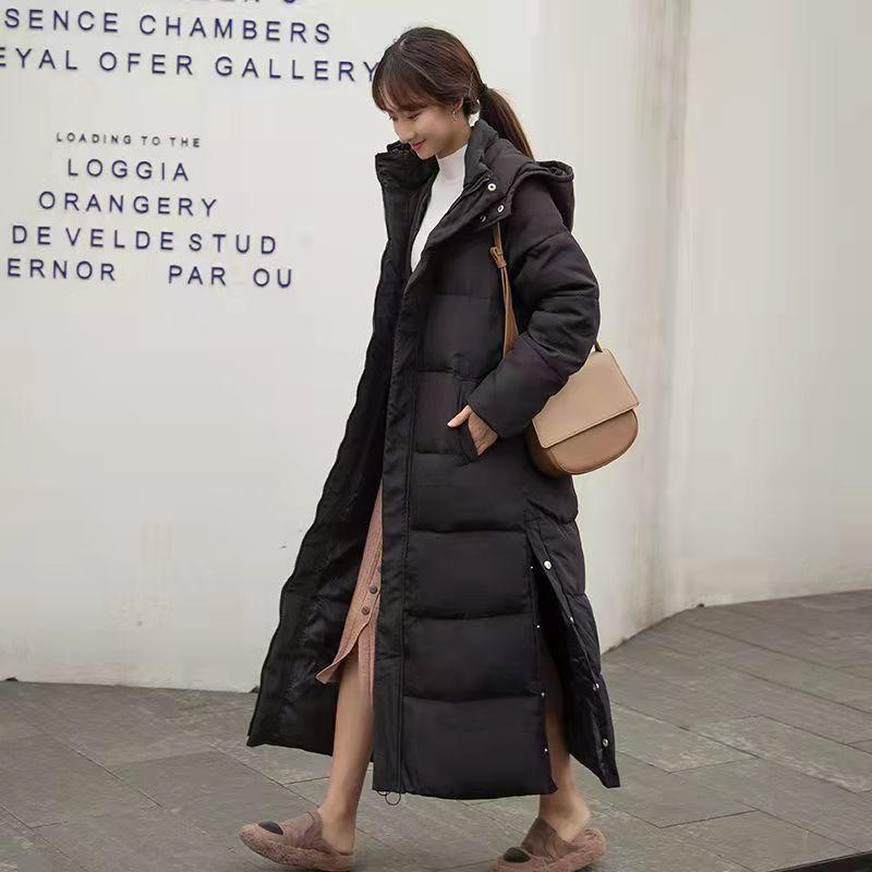 Thick Down Parka Women with Hood Down Jacket Winterr Coat Cultivate Morality Fashion Eiderdown Hoodie with Thick