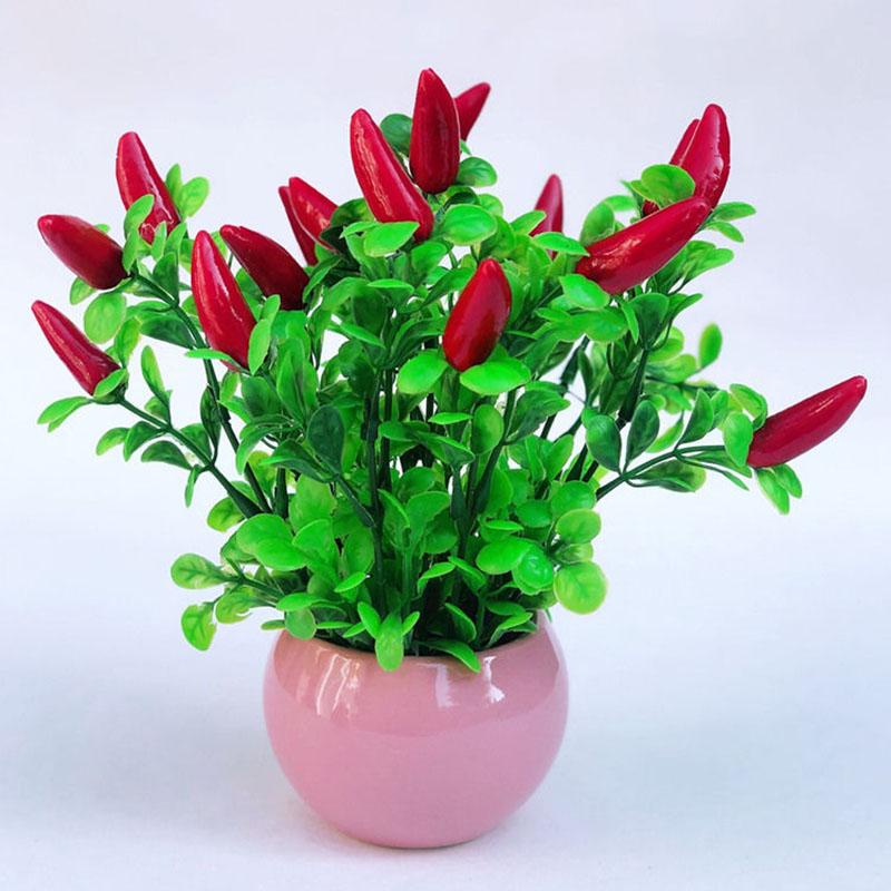 Artificial Flower Ceramic Set  Home Decorations Wedding Decoration Decorations Floral Art Fake Flowers Small Potted Plants