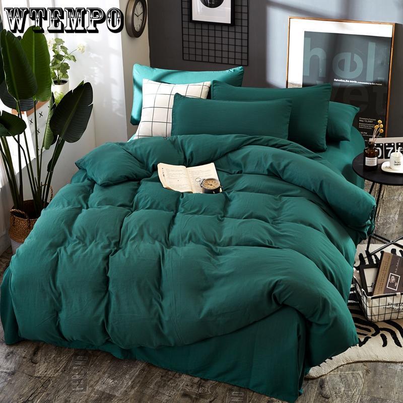 Bedding Set Queen King Single Duvet Cover Set Bed Linen Set Gray BedClothes