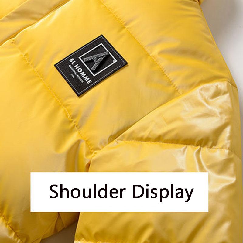 Winter Padded Jacket Men's Thick Padded Jacket Winter Students Korean Style Trend Down Padded Jacket Handsome Casual Men's Clothing