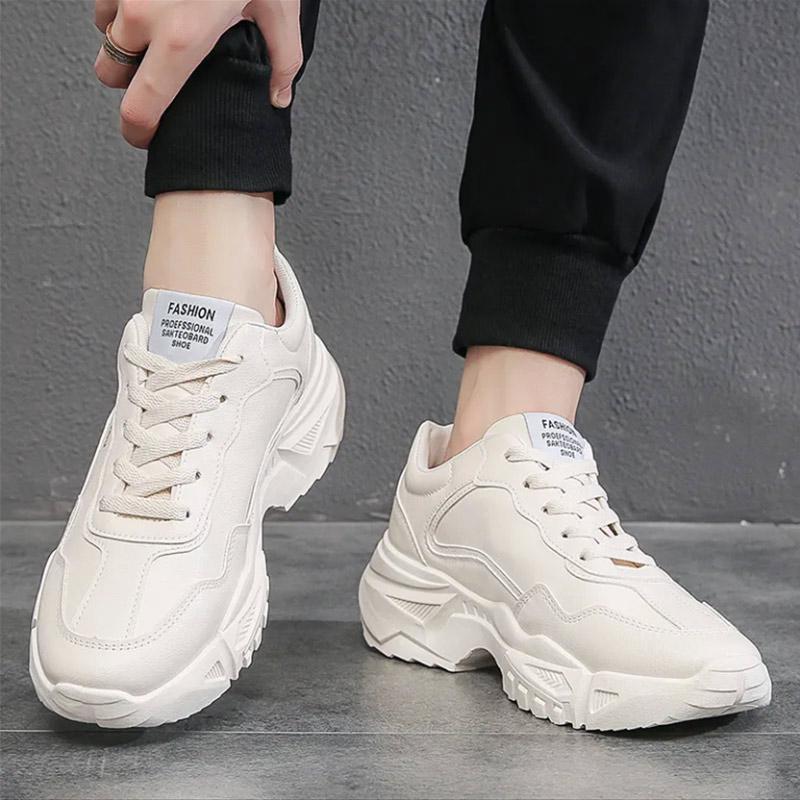 Men's Sports Shoes Warm Casual Shoes PU Waterproof Sports Running Shoes