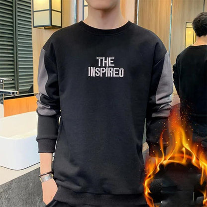Men's Sweater Autumn Trend Bottoming Sweatshirts Top Clothes Autumn Loose Long-sleeved Sweater