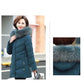 Middle-aged and Elderly Pure Color Simple Down Cotton Jacket Mid-length Spring and Autumn Women's Clothing