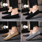 Casual Shoes Men's Casual Canvas Slip on Flat Loafers Ultra-light Breathable Lazy Shoes
