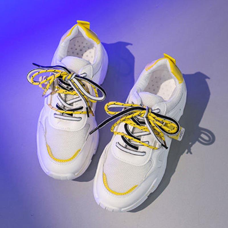 Women's Chunky Sneakers Fashion Women Platform Shoes Lace Up Vulcanize Shoes Womens Dad Shoes