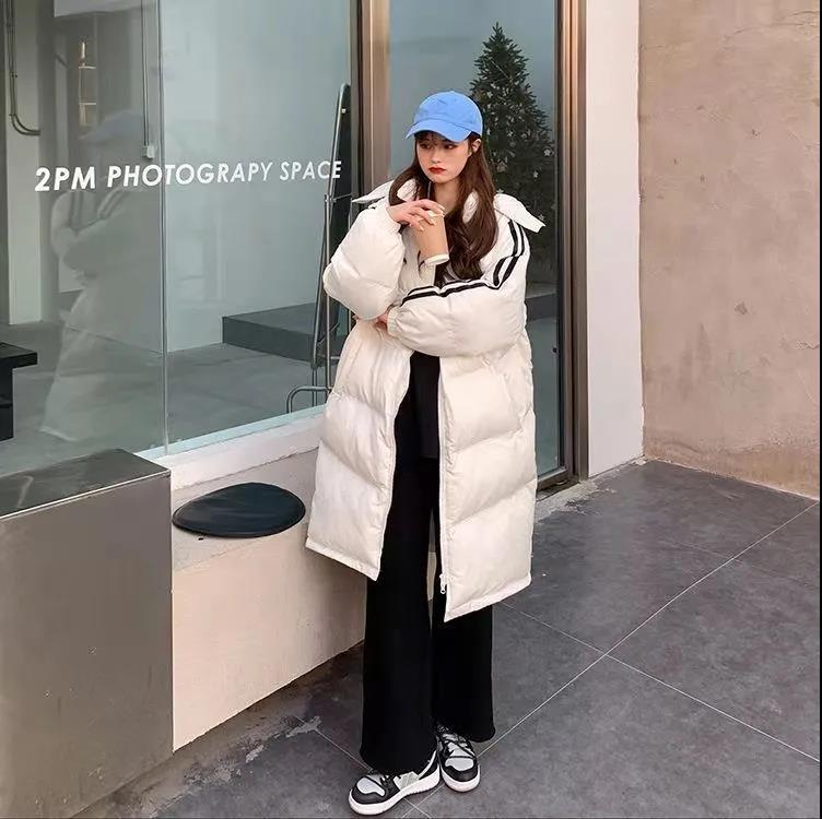 Cotton-padded Jacket Women's Winter Mid-length Korean Style Loose Thick Bread Jacket Casual Padded Jacket Down Padded Jacket