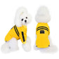 Dog's Clothes Autumn and Winter Sports Two-legged Cotton-padded Jacket Teddy Small Dog Pet Winter Clothing Warm Padded Coat Pink Yellow Outerwear