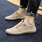 Ice Silk Canvas Shoes Men's Summer Driving Shoes Lazy Pedal Casual Cloth Shoes Korean Version Trend All-match Men's Shoes