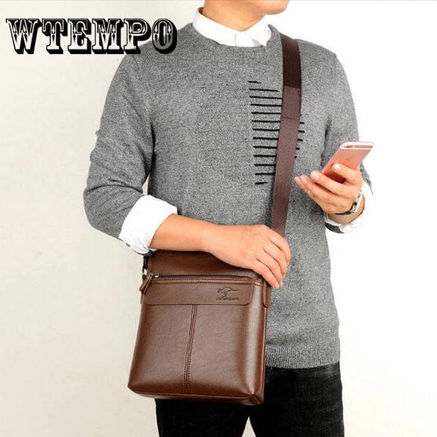 Men PU Leather Messenger Bag Satchel Business Handbag Travel Shoulder Bag Crosbody Bags