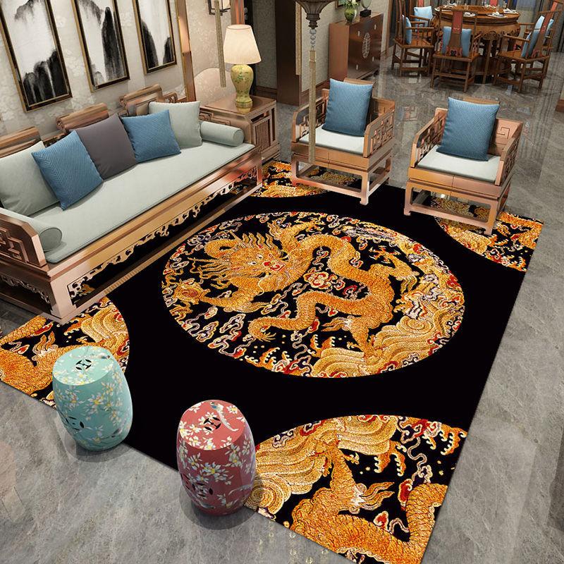 Chinese Style Living Room Sofa Carpet Bedroom Bedside Study Carpet Large Area Covered with Carpet