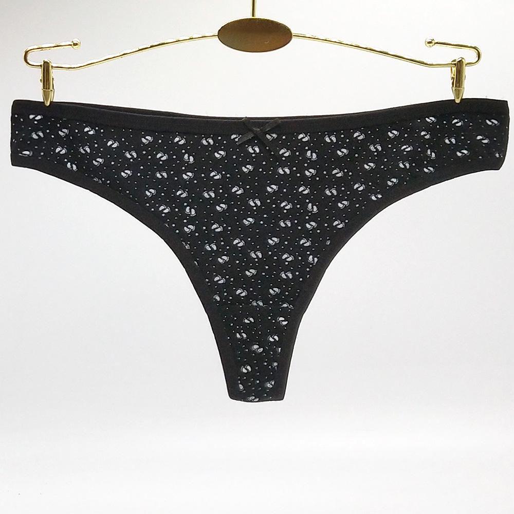 6 Pcs/Lot Brand Panties Women G-String Cotton Print Briefs Breathable Sexy Lingerie Underwear