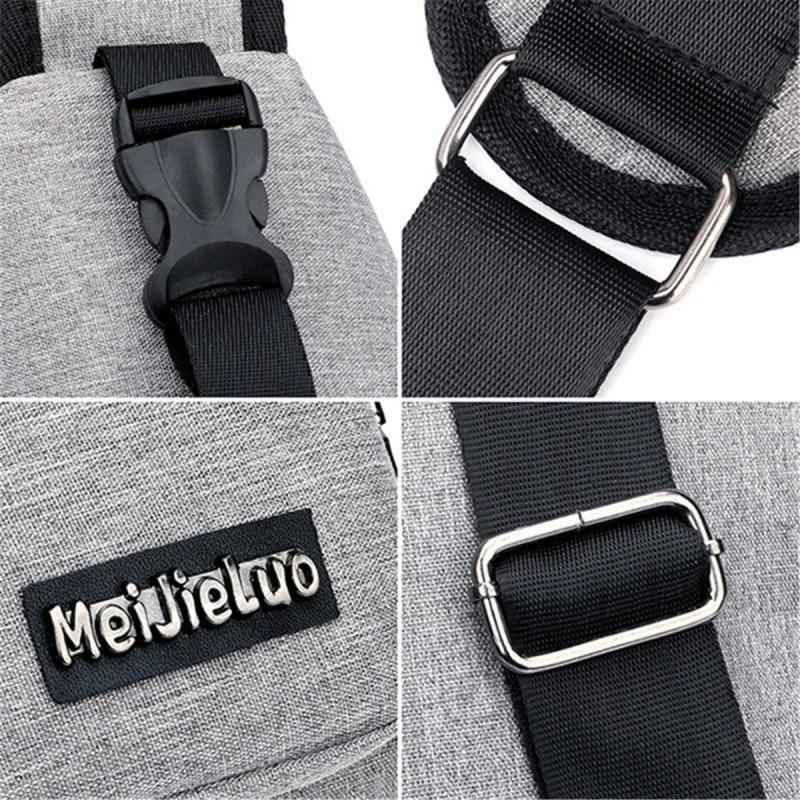 Large Capacity Bag Casual Outdoor Travel USB Charging Port Sling Bag Chest Bag for Men Crossbody Bag