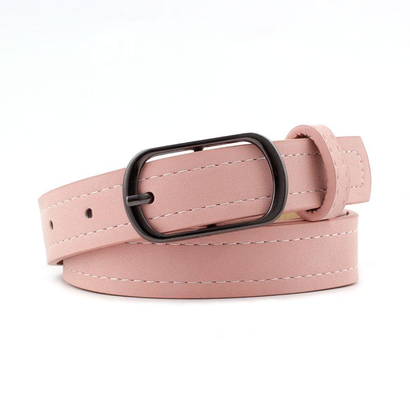 Belt Women Fashion Leather Waist Band Needle Square Buckle All-match