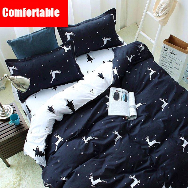 High Quality Bedding Set Cartoon printing cute bedding Bed Sheet Set Home Textiles  Pillow Case Feather Sheet Duvet Cover Bedding