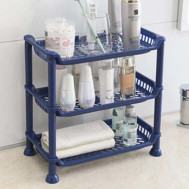 Kitchen Shelf Bathroom Storage Rack Multilayer Toiletries Finishing Rack