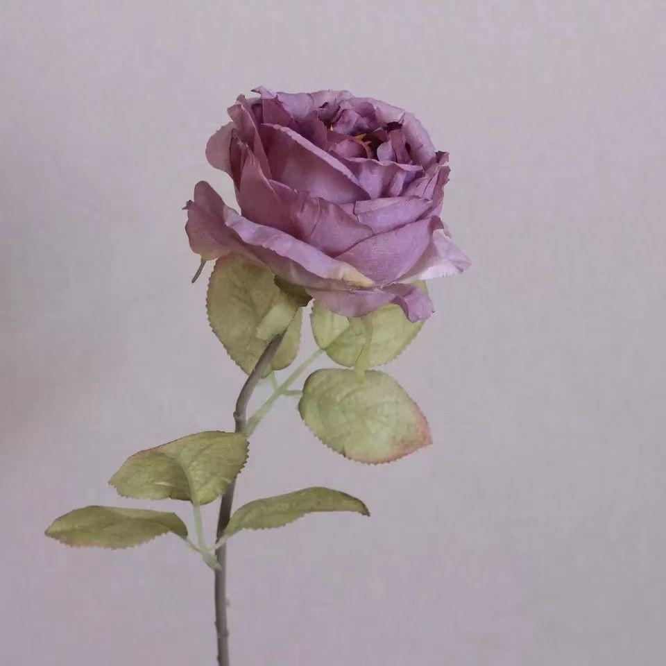 Coke Edge Imitation Dried Flower Rose Flower Korean Light Luxury Decoration Decoration Dining Room Fake Flower Simulation Flower Home Bouquet