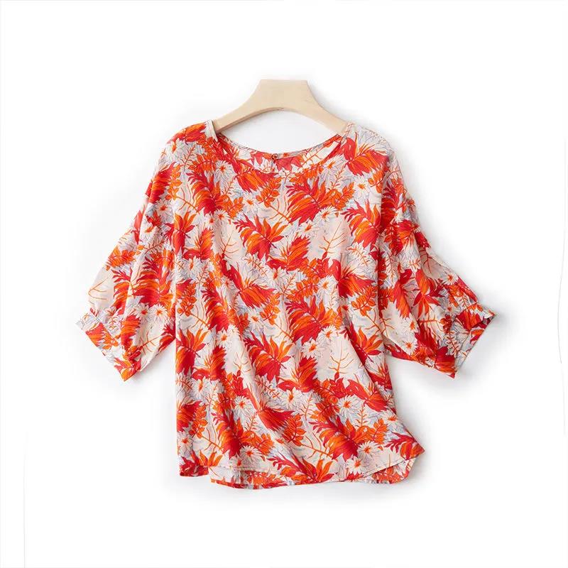 Women's  Summer Lace Bottoming Shirt Short Sleeve Round Neck Loose Top