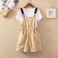 Wide Leg Strap Shorts Women Spring and Summer New Korean Style Loose and Cute Workwear Jumpsuit