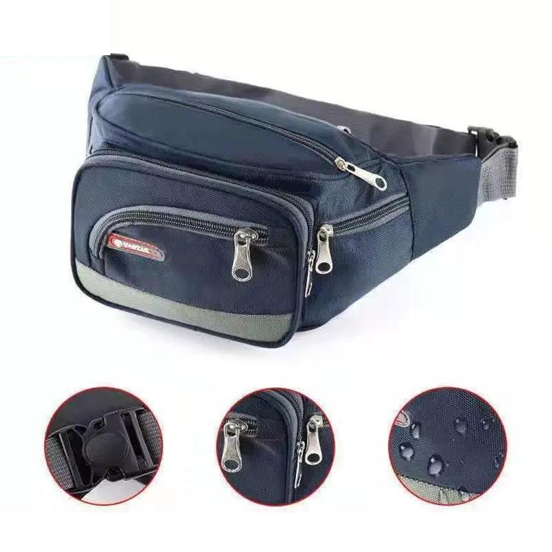 Leather Waist Bag Men's and Women's Messenger Multi-functional Waterproof Mountaineering Travel Outdoor Sports Small Bag