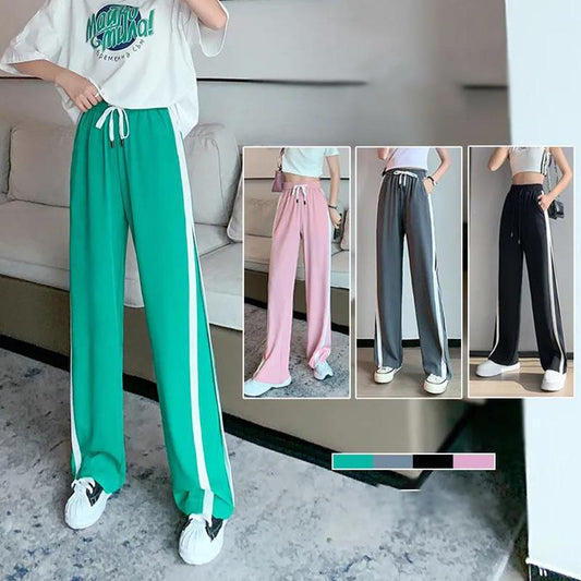 Women's Trousers All-match Thin Ice Silk Wide-leg Pants Women's Summer Thin Loose Loose Pants