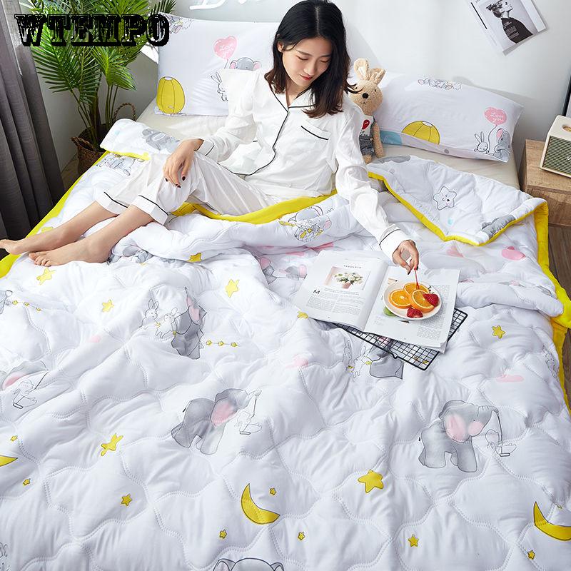 WTEMPO Cotton Summer Air Conditioner Is Cool By Summer and  Is Printed with Thin Quilt Comfort