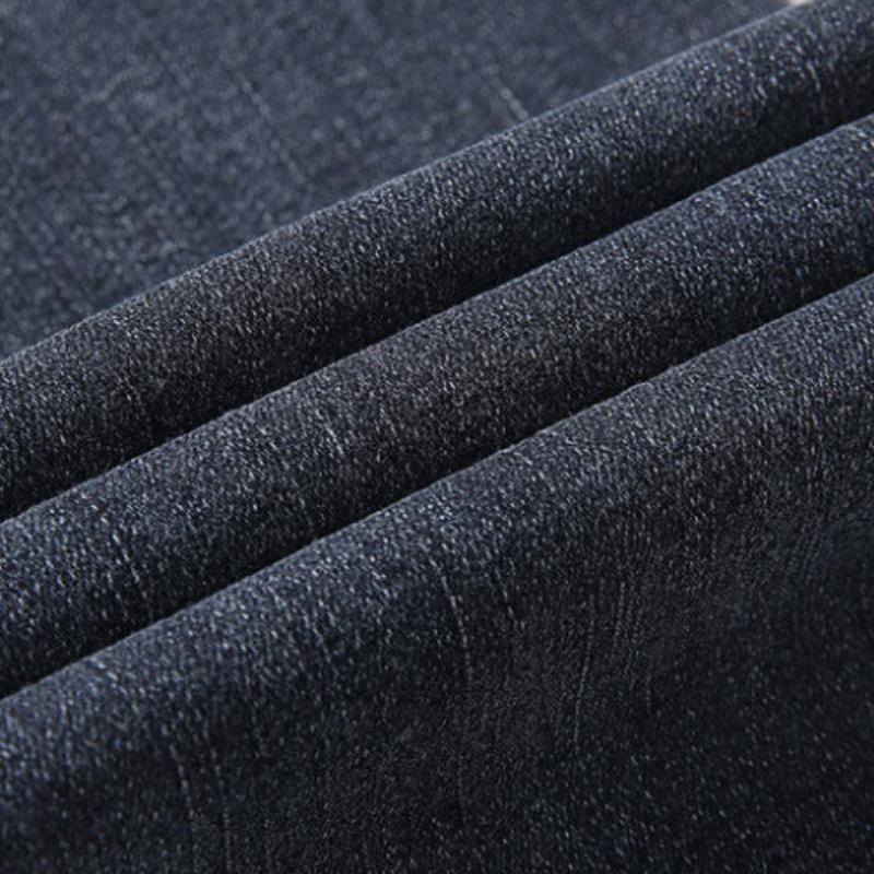 High Waist Denim Trousers Women's Elastic Waist Stretch Plus Size Feet Pants Black Spring and Autumn Ladies Trousers Korean Version