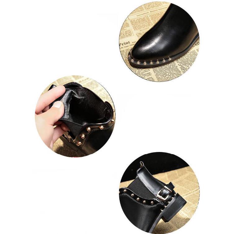 Autumn Winter Boots Fashion Zipper Ankle Boots Low Heel High Quanlity Leather Boots Casual Shoes