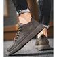 Men's Shoes Spring and Summer Sports and Leisure Shoes British Casual Black Leather Shoes Trend All-match Men's Comfortable Sneakers