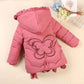 Winter Padded Warmth Girl Winter Padded Jacket Padded Jacket Children Down Padded Jacket Girl Mid-length Baby Padded Jacket