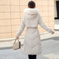 Down Jacket Mid-length Female Winter Korean Version of Real Fox Fur Collar Thick Coat