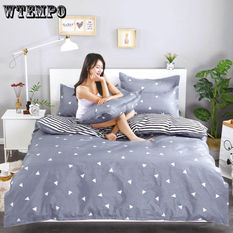 Four Season Fashion Single Queen King Bed Sheets Quilt Comforter Cover Pillowcases