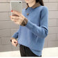 Autumn and Winter Knitted Sweater Loose Pullover Simple Jacket European and American Style Female Top