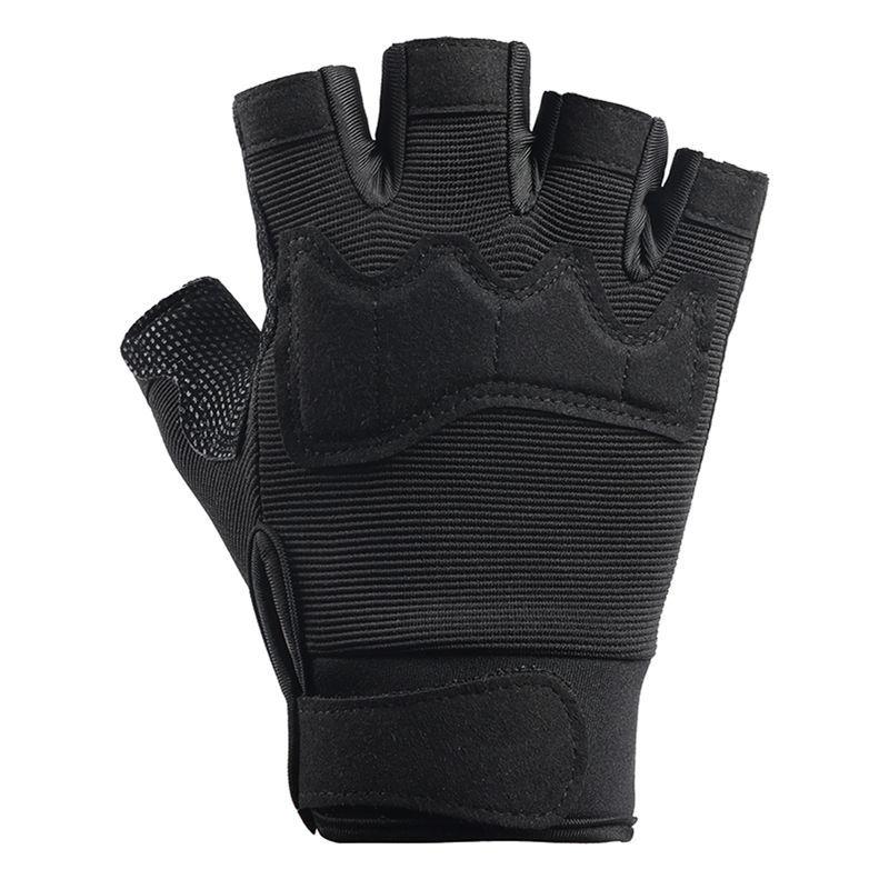 Army Fan Tactical Riding Gloves Male Half-finger Handsome Cycling Non-slip Wear-resistant Summer Fitness Sports Motorcycle Gloves