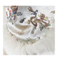 Fox Fur Coat Female Chinese Style Palace Satin Mid-length Beaded Tang Suit Cloak