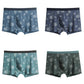 4Pcs/Set Men's Solid Color Printing Boxer Seamless Large Size Cotton Underpants Men's Soft Comfortable Boxer Pants